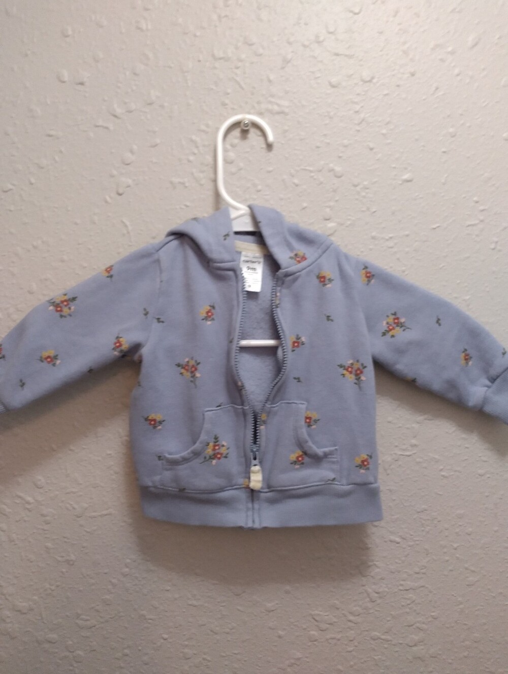 Carters Floral Hooded Zip Up